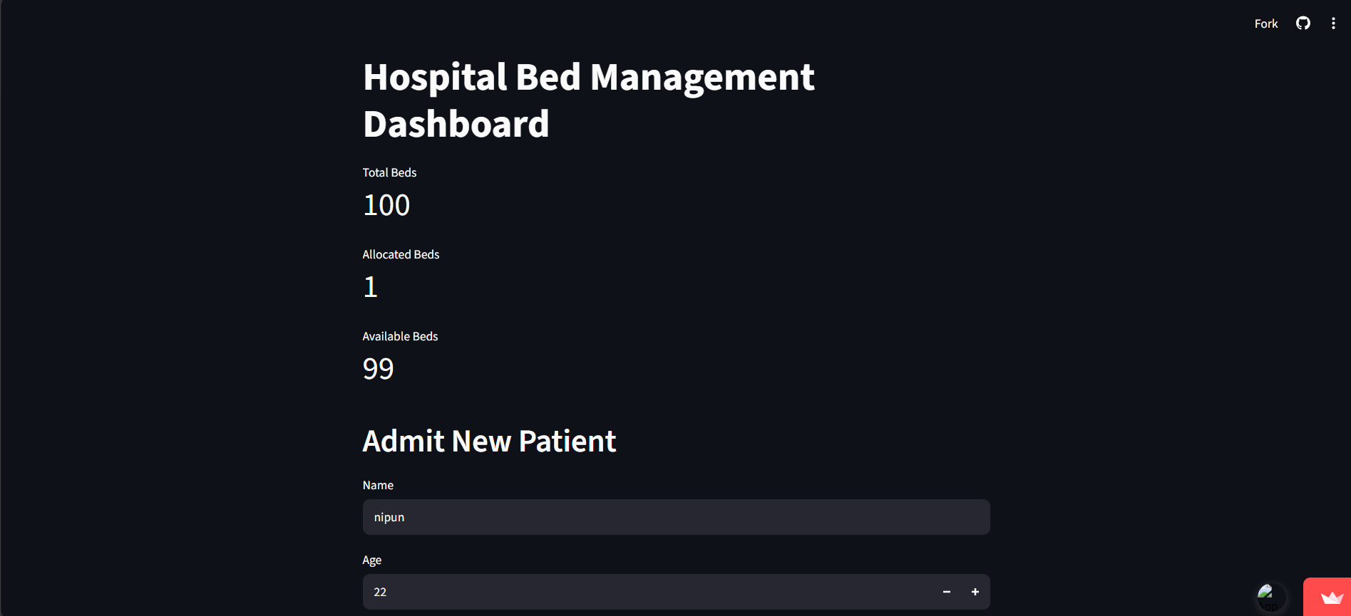 Hospital Bed Optimization - ML Analytics Dashboard
